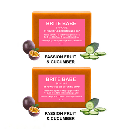 10-in-1 Powerful Brightening Soap (Face & Body) - DUO BUNDLE (Natural Scented Options)