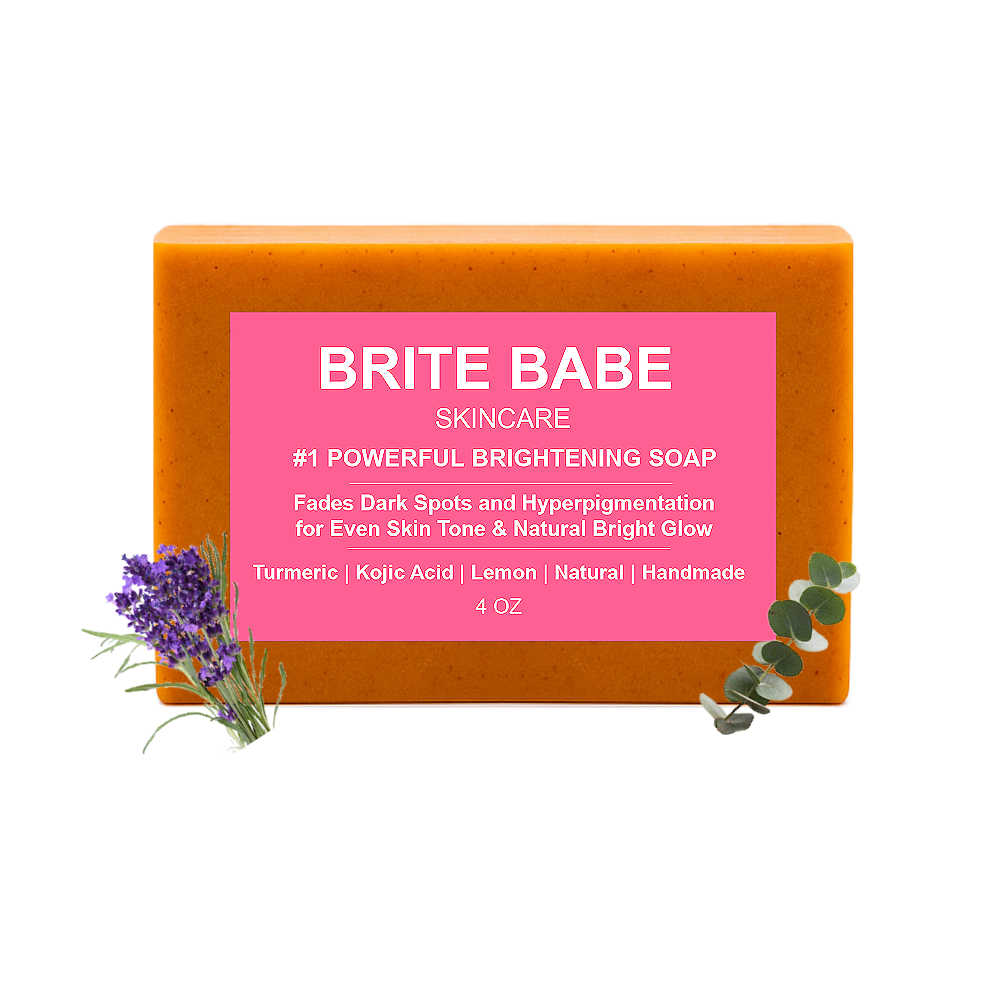 10-in-1 Powerful Brightening Turmeric Lemon & Kojic Acid Soap (Face & Body) – Natural Scented Options