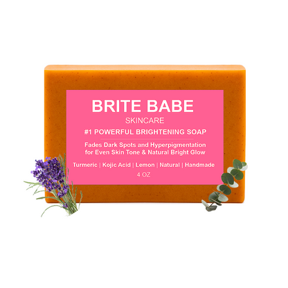10-in-1 Powerful Brightening Turmeric Lemon & Kojic Acid Soap (Face & Body) – Natural Scented Options