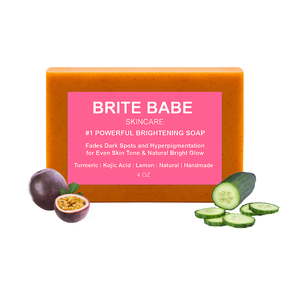 10-in-1 Powerful Brightening Turmeric Lemon & Kojic Acid Soap (Face & Body) – Natural Scented Options