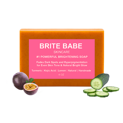 10-in-1 Powerful Brightening Turmeric Lemon & Kojic Acid Soap (Face & Body) – Natural Scented Options